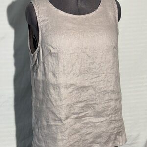 Linen Grey Sleeveless Tank Top
